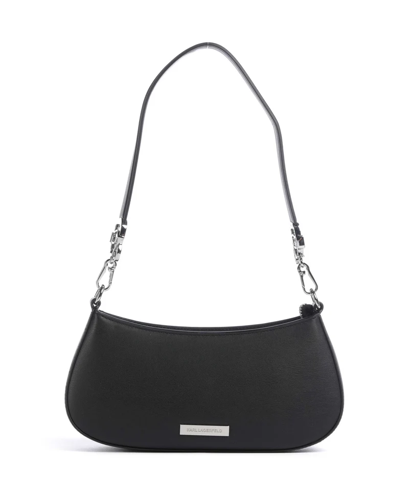 Karl Lagerfeld Ikon Smooth Axelremsväska black