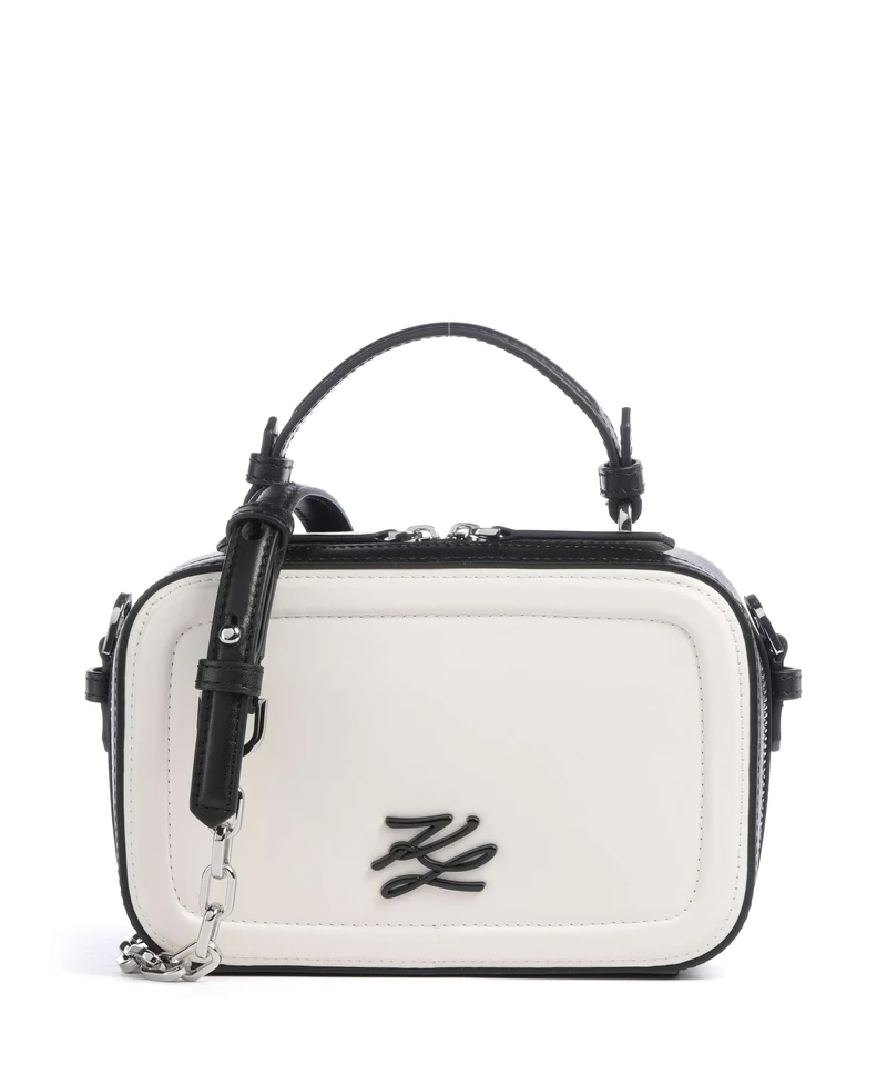 Karl Lagerfeld K/Autograph Small Crossover väska black/white