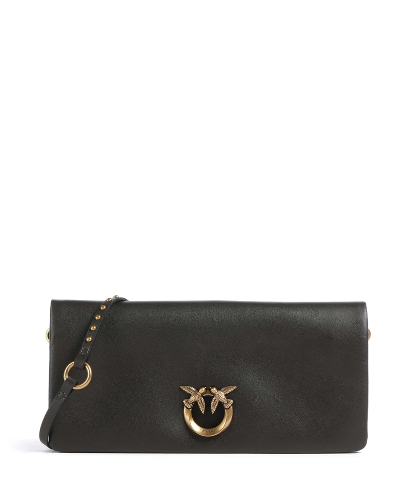Pinko Click Soft Classic Crossover väska verde fango/antique gold