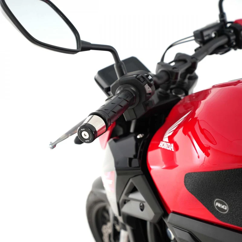 Bar End Sliders (taper style), Honda CB500 Hornet 24- / NX 500 24- / CBR250RR 17- / CB300R 18- / CBR500R 19- / CB500F 19- / CB650R 19- / CBR650R 19- / CB500X 19- / CB400X 19-