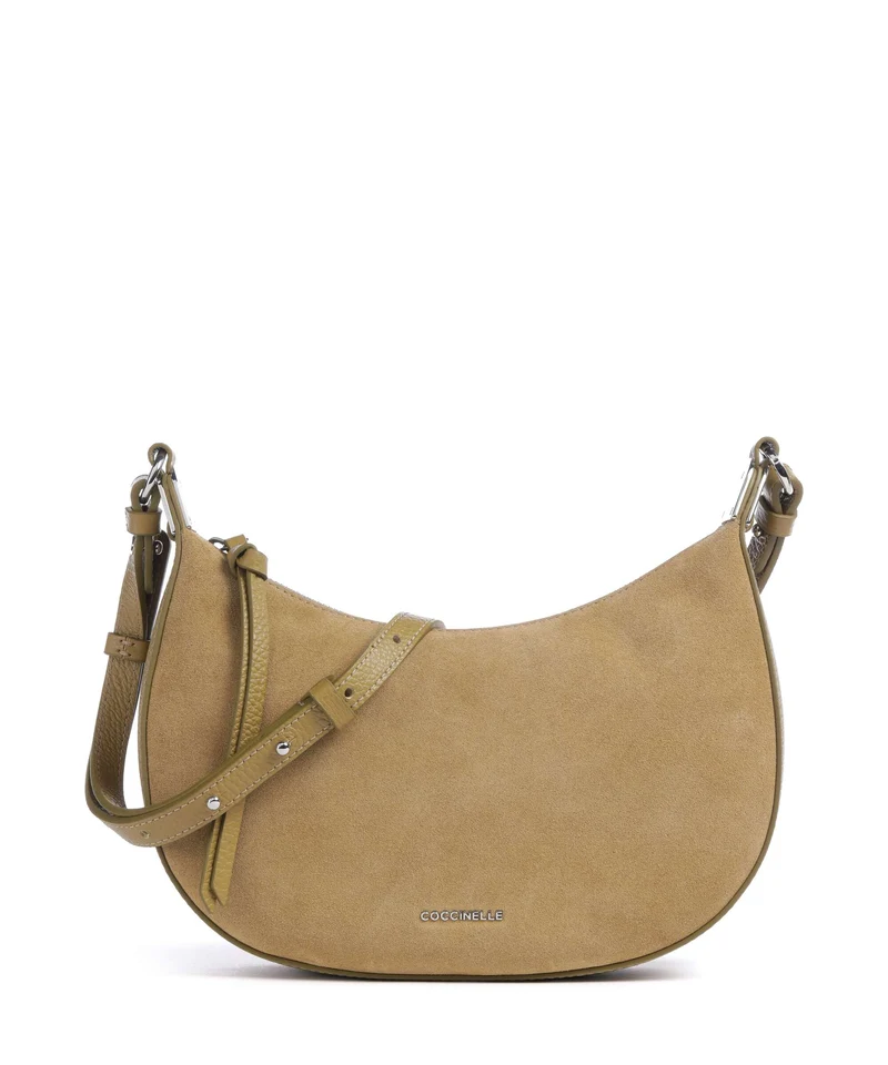 Coccinelle Fujiko Suede Crossover väska seagrass