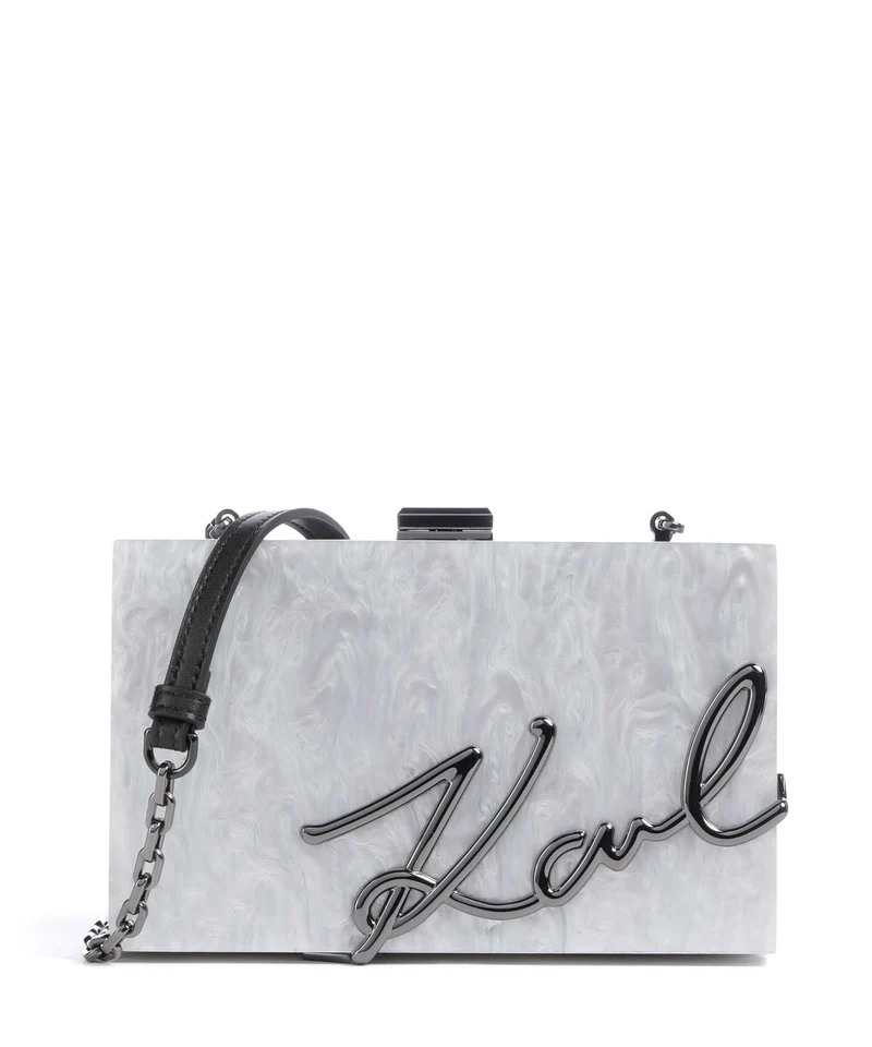 Karl Lagerfeld K/Soiree Crossover väska off white