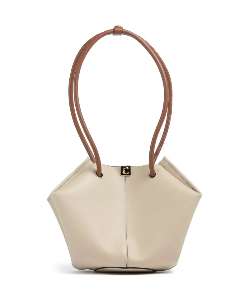 Coccinelle Kamy Axelremsväska sandshell/cognac