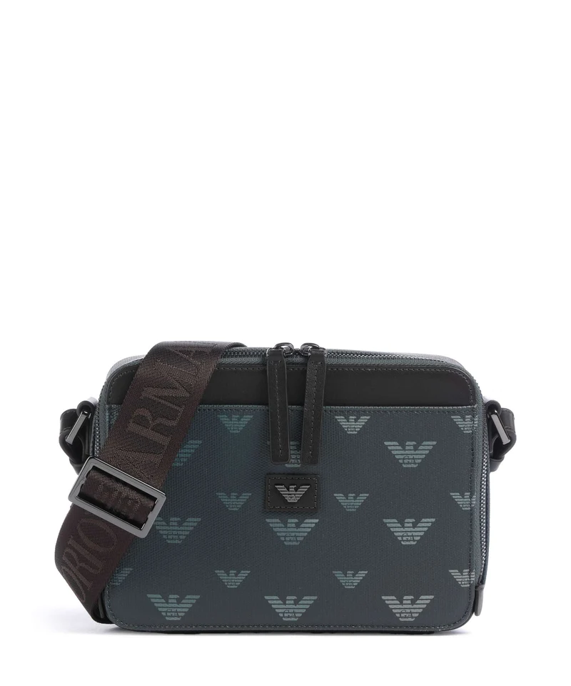 Emporio Armani Special Minorca Crossover väska blu/eagle all over
