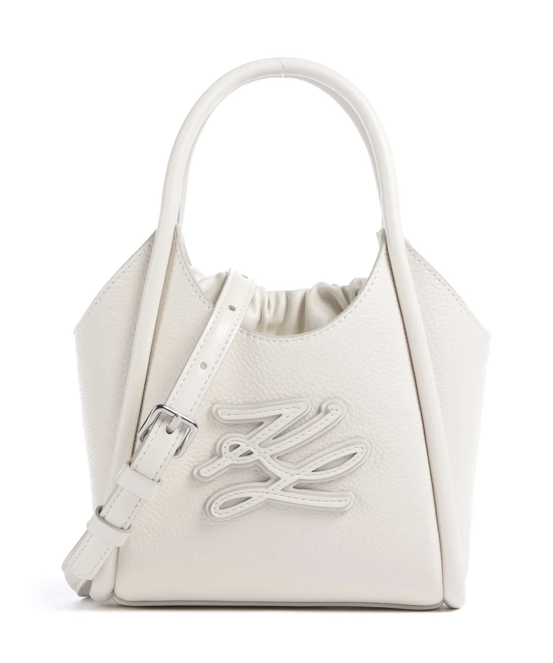 Karl Lagerfeld K/Autograph Mini Crossover väska off white