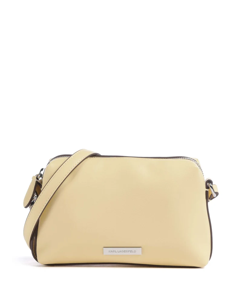 Karl Lagerfeld Ikon Smooth Crossover väska sunlight
