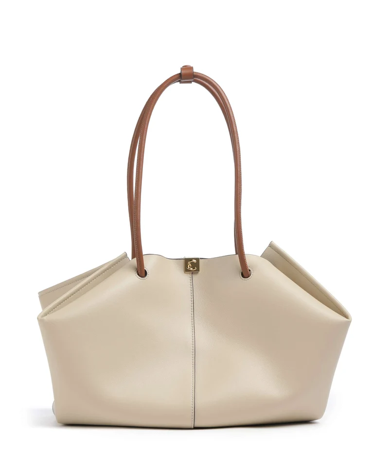 Coccinelle Kamy Axelremsväska sandshell/cognac