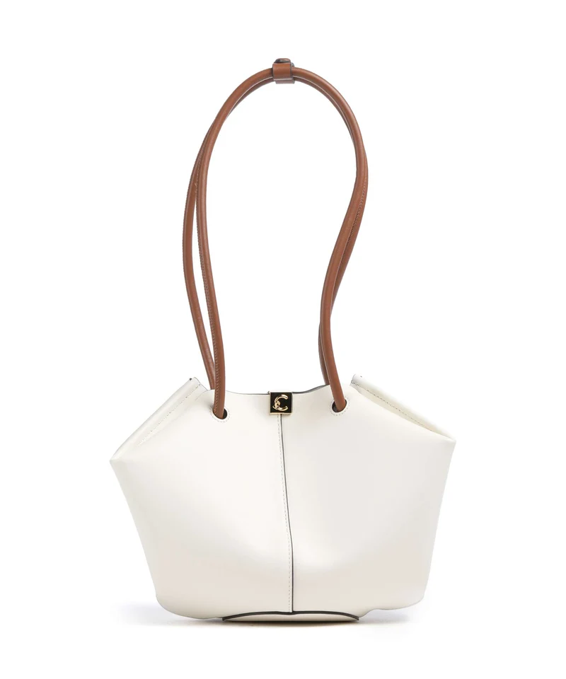 Coccinelle Kamy Axelremsväska pearl/cognac