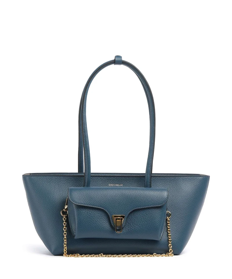 Coccinelle Beat Double Axelremsväska deep blue