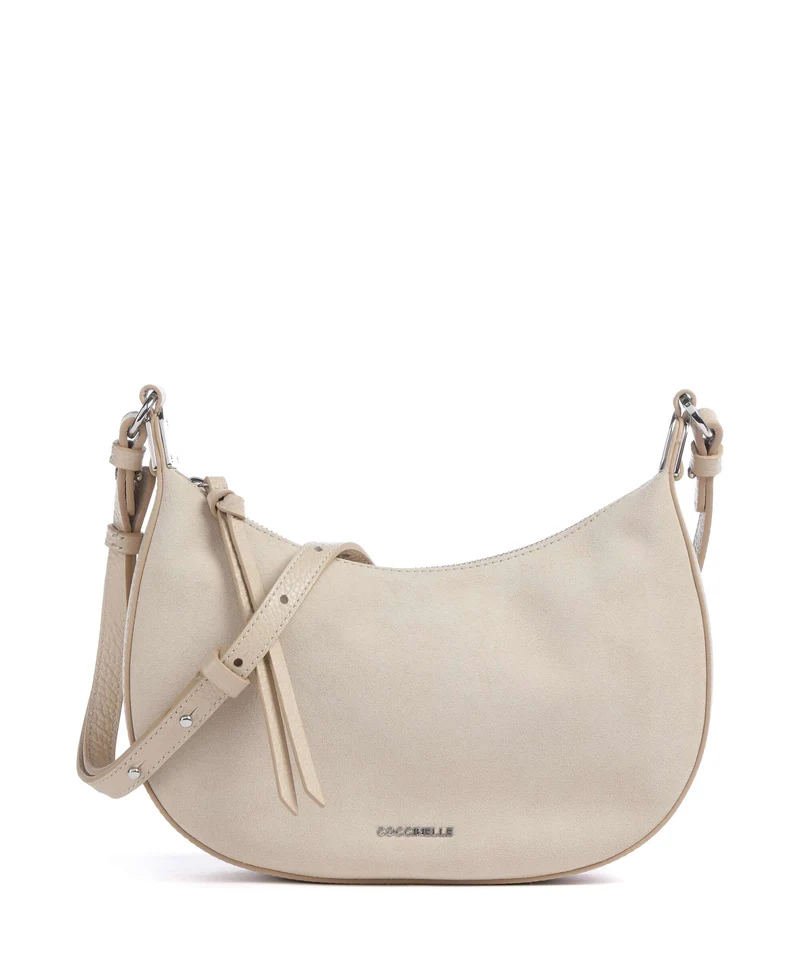 Coccinelle Fujiko Suede Crossover väska sandshell
