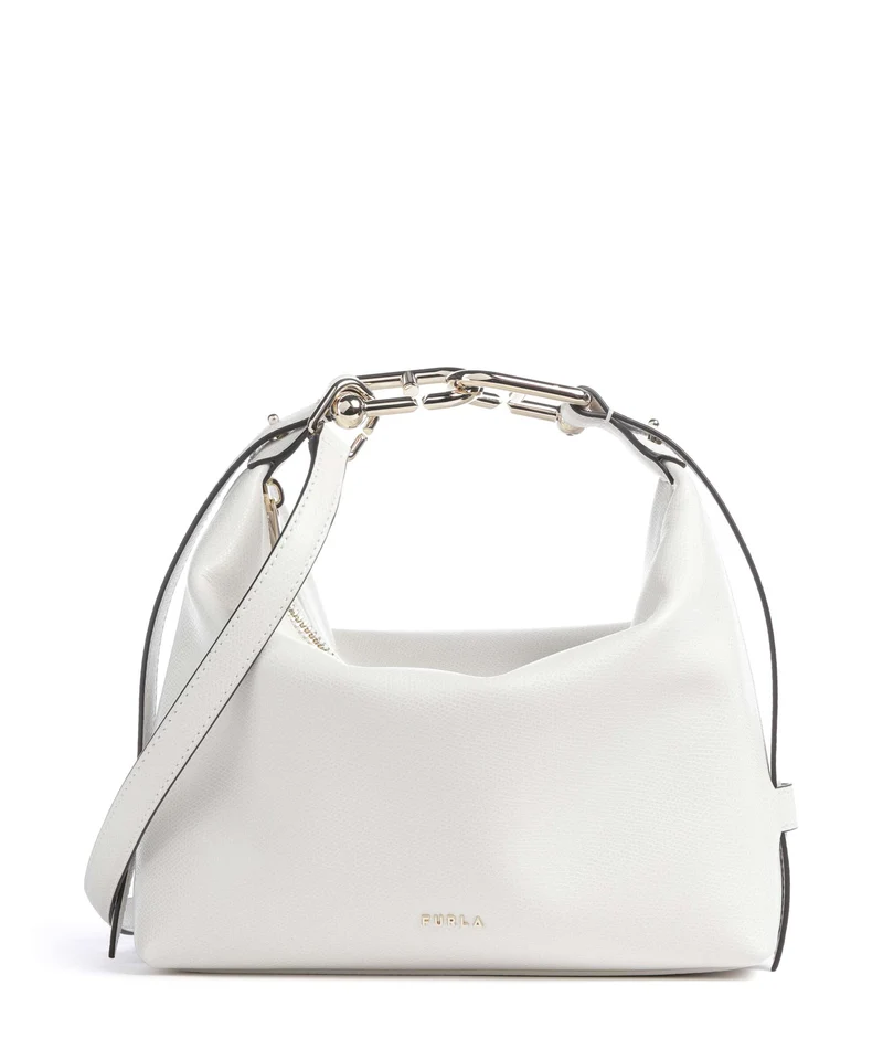 Furla Tonie Mini Axelremsväska talco