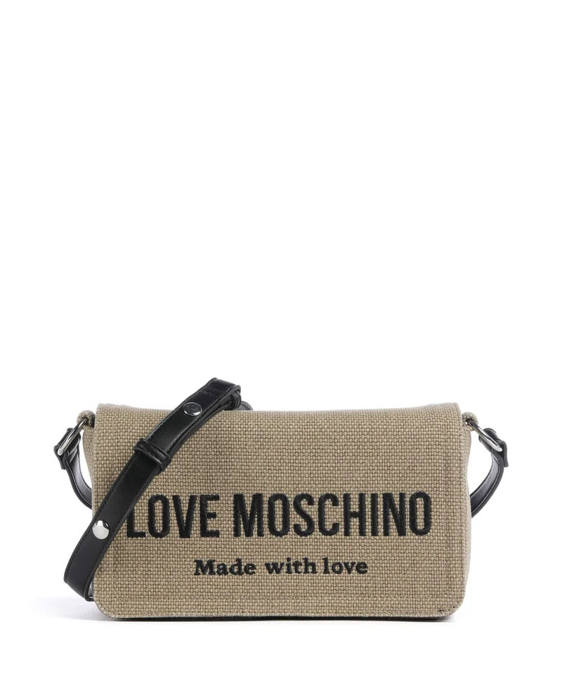 Love Moschino Cargo Canvas Crossover väska black/gold