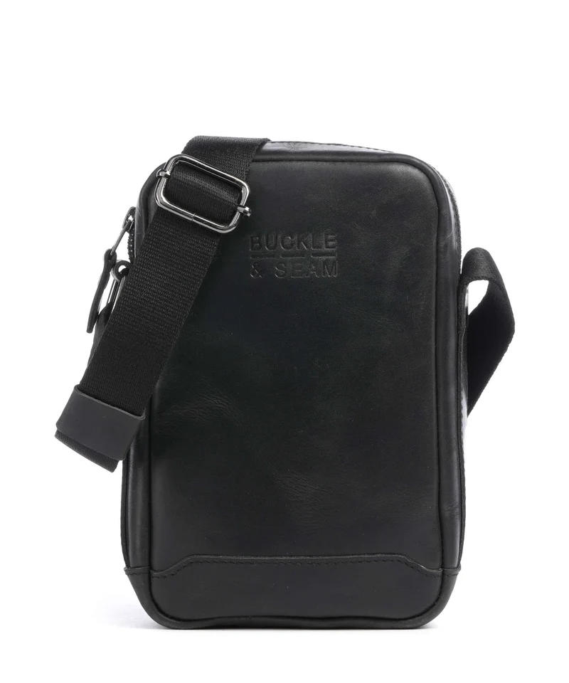 Buckle & Seam Crazy Horse Runner Crossover väska black