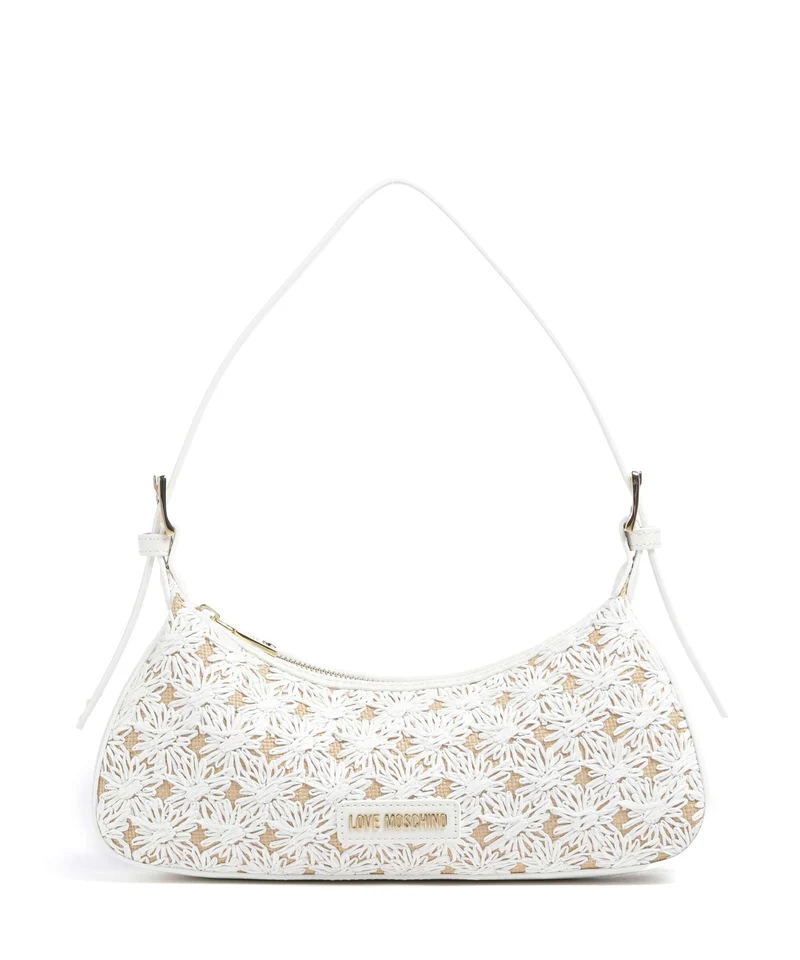 Love Moschino Smart Daily Axelremsväska white/white
