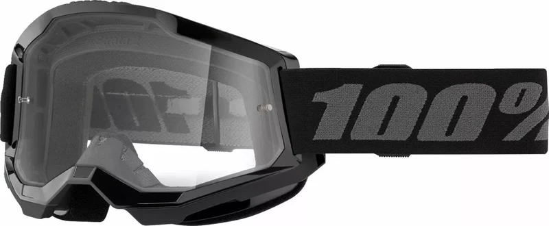 100% GOGGLE STRATA 2 BLACK CLR 50027-00013