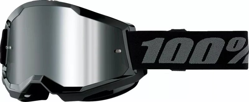 100% GOGGLE STRATA 2 JNR BLACK MIR 50032-00007