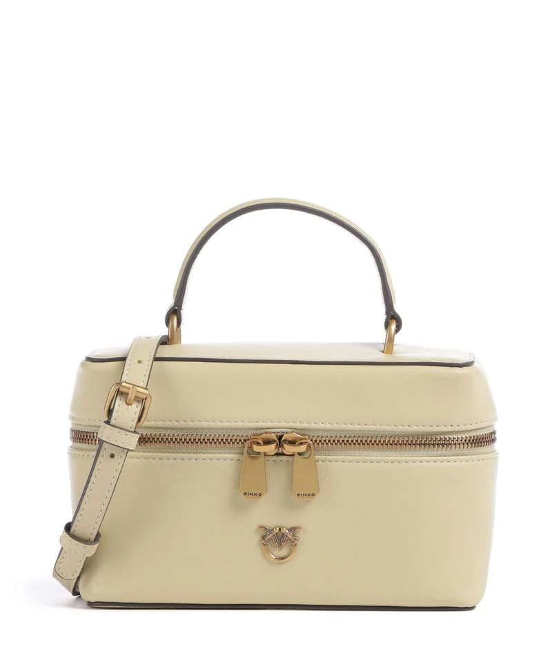 Pinko Vanity Mini Crossover väska giallo vaniglia/antique gold