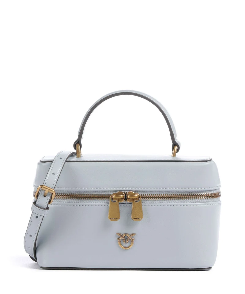 Pinko Vanity Mini Crossover väska azzurro celeste/antique gold