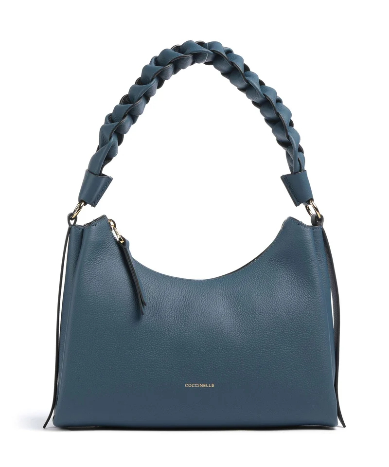 Coccinelle Boheme Grana Double Axelremsväska deep blue/sandshell