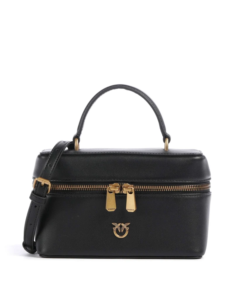 Pinko Vanity Mini Crossover väska nero/antique gold
