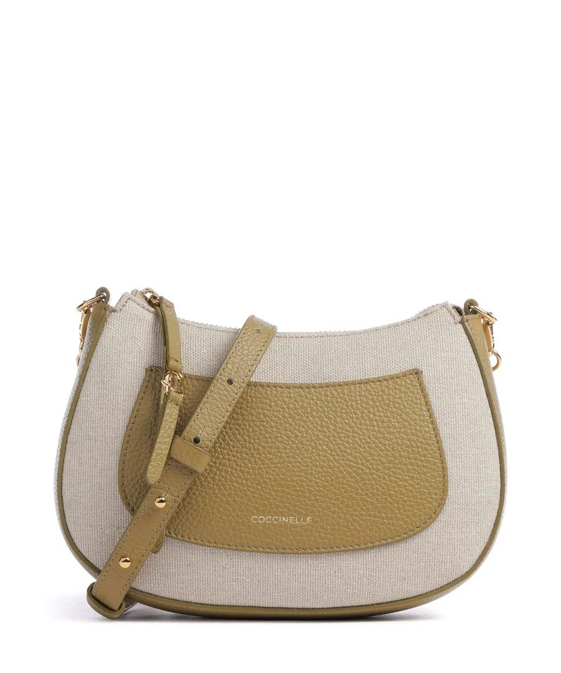 Coccinelle C-Easy Canvas Crossover väska natural/seagrass