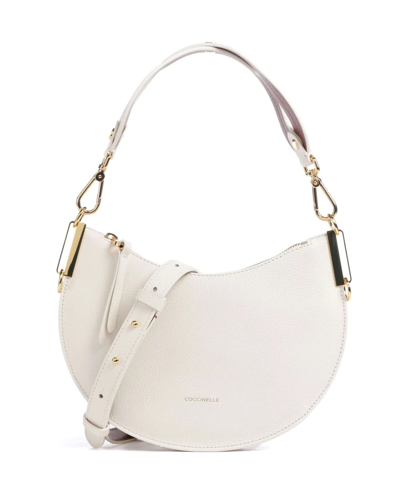 Coccinelle Sunup Axelremsväska pearl/cognac