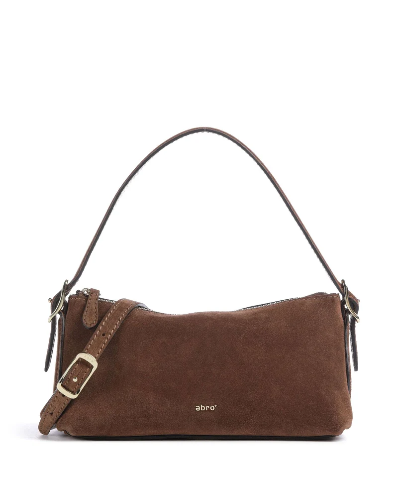 Abro Suede Carina Axelremsväska wood