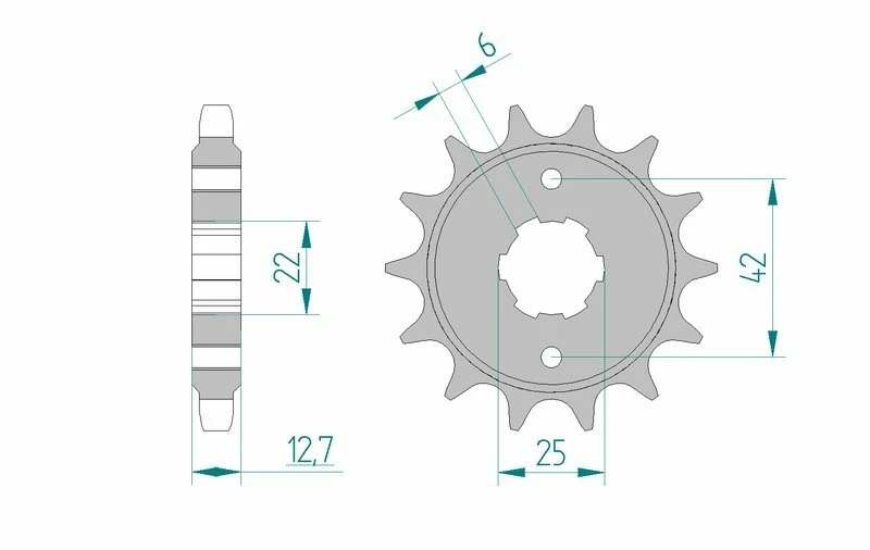 AFAM Steel Standard Front Sprocket 20502 - 530 20502-17