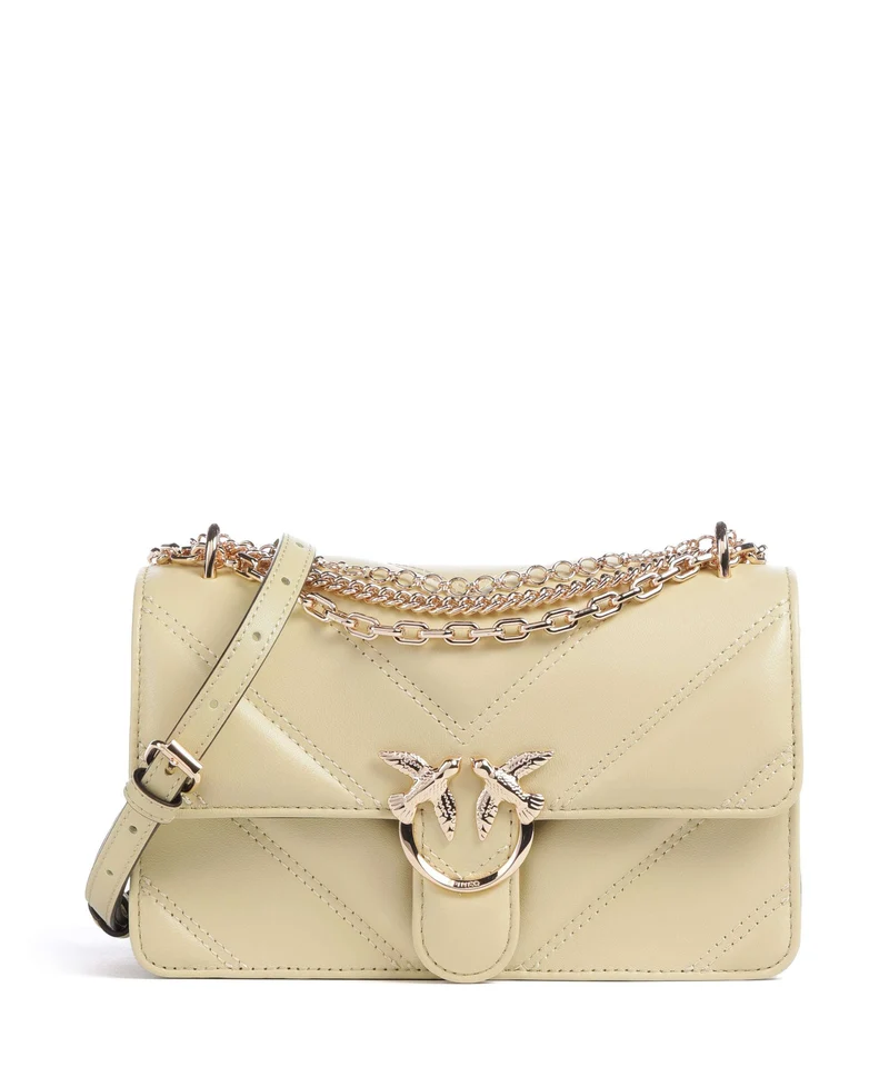 Pinko Love One Mini Axelremsväska giallo pastinaca/gold mordore