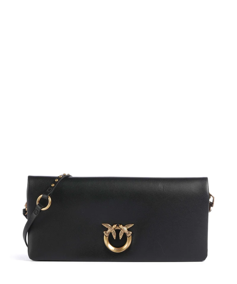 Pinko Click Soft Classic Crossover väska nero/antique gold