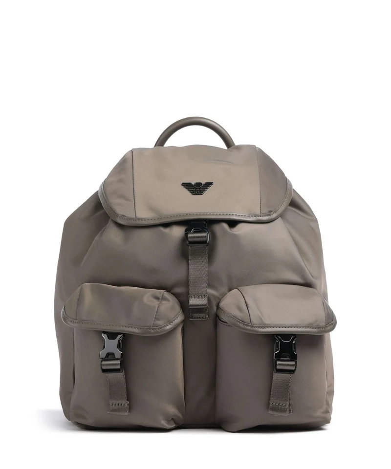 Emporio Armani Recycled Nylon Ryggsäck major brown