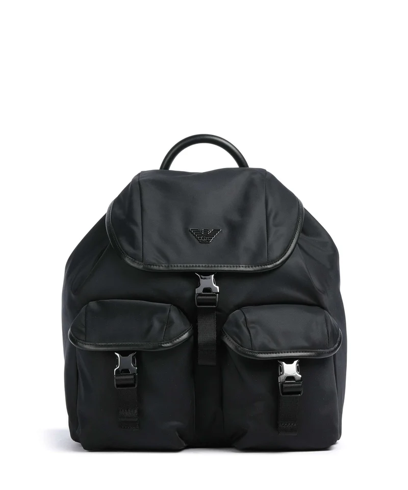 Emporio Armani Recycled Nylon Ryggsäck black beauty