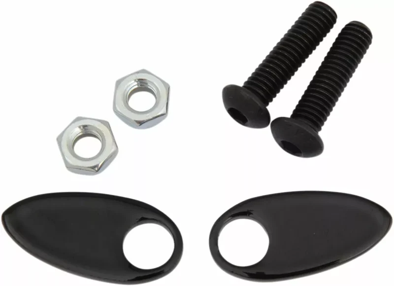 CYCLE VISIONS COVER PLATES RR T/S BLK CV-4813B