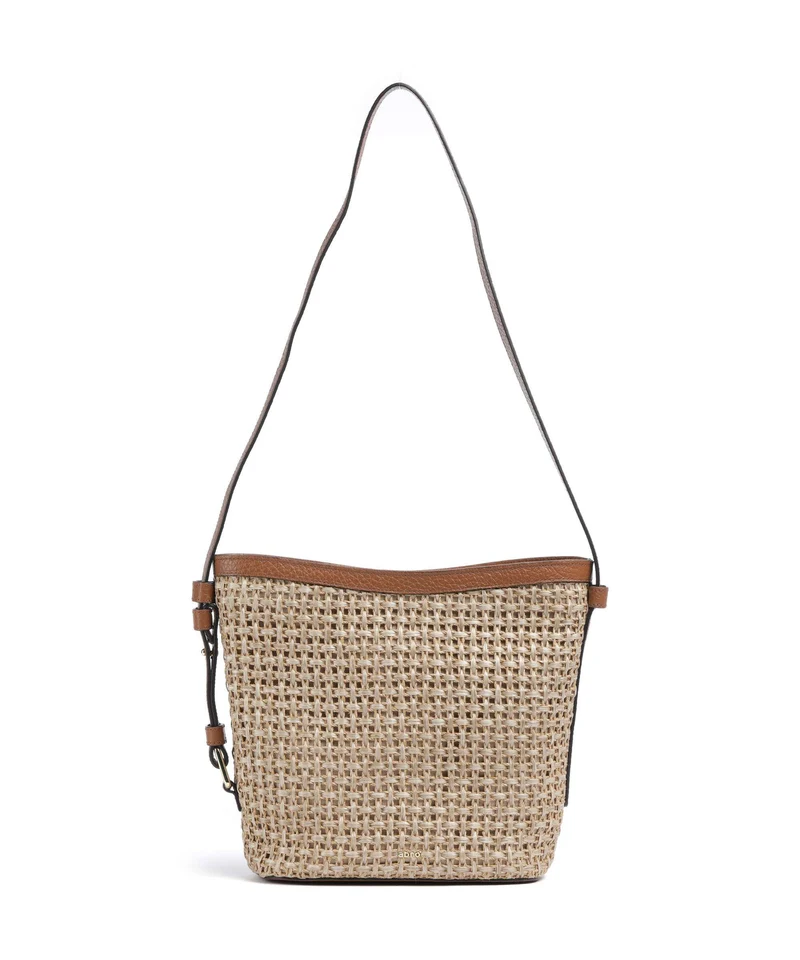 Abro Raffia Cordino Cosmo Crossover väska caramel/cognac