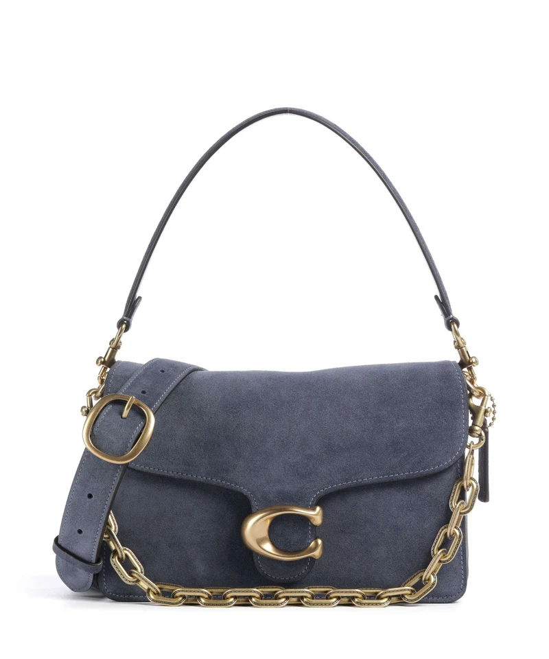 Coach Tabby Chain Axelremsväska light denim