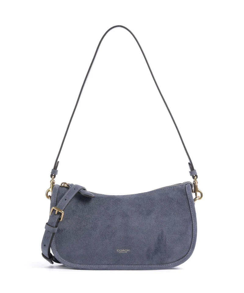 Coach Waverly Axelremsväska light denim