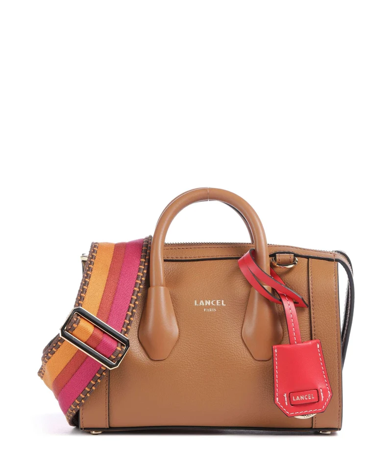 Lancel BCBG Mini Crossover väska camel