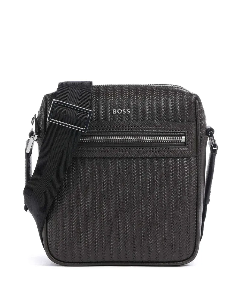BOSS Daxter Crossover väska dark brown