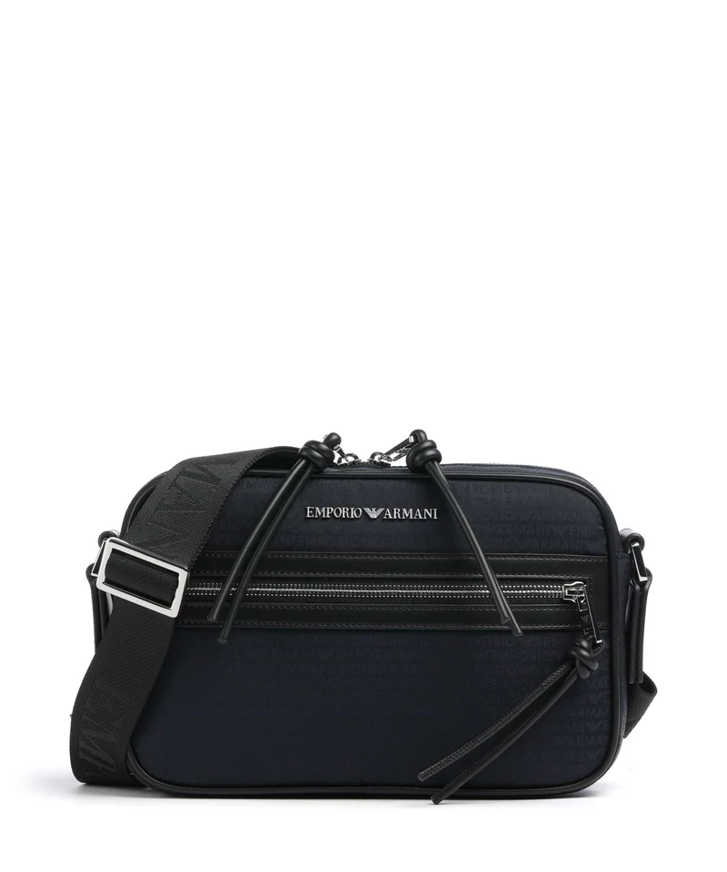Emporio Armani Monogram Crossover väska iconico blu navy