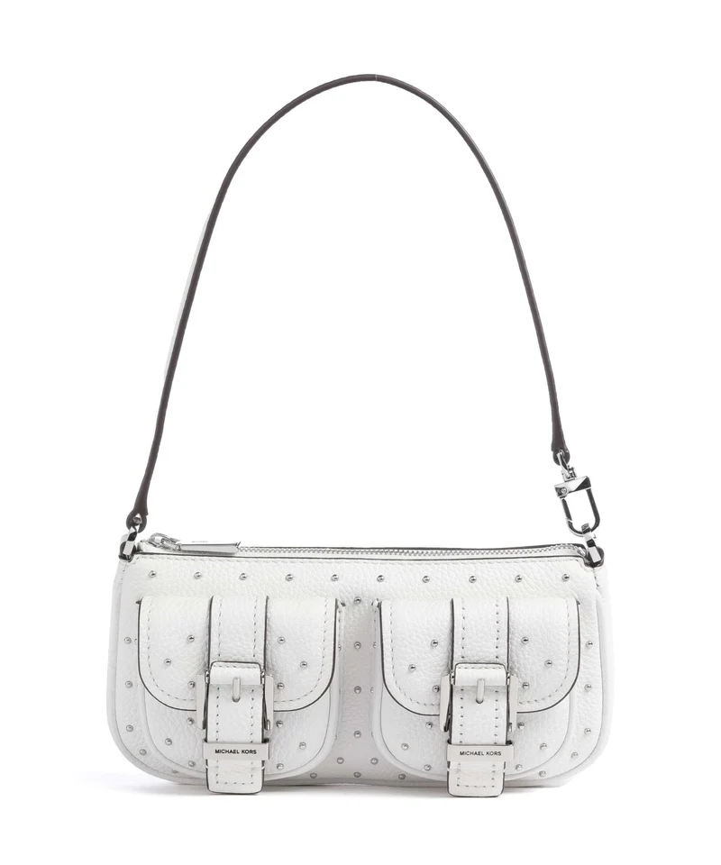 Michael Kors Zoe Small Axelremsväska optic white