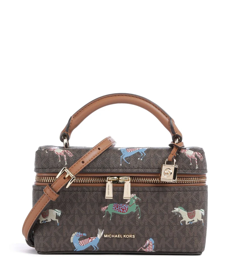 Michael Kors Jana XS Crossover väska brown/acorn
