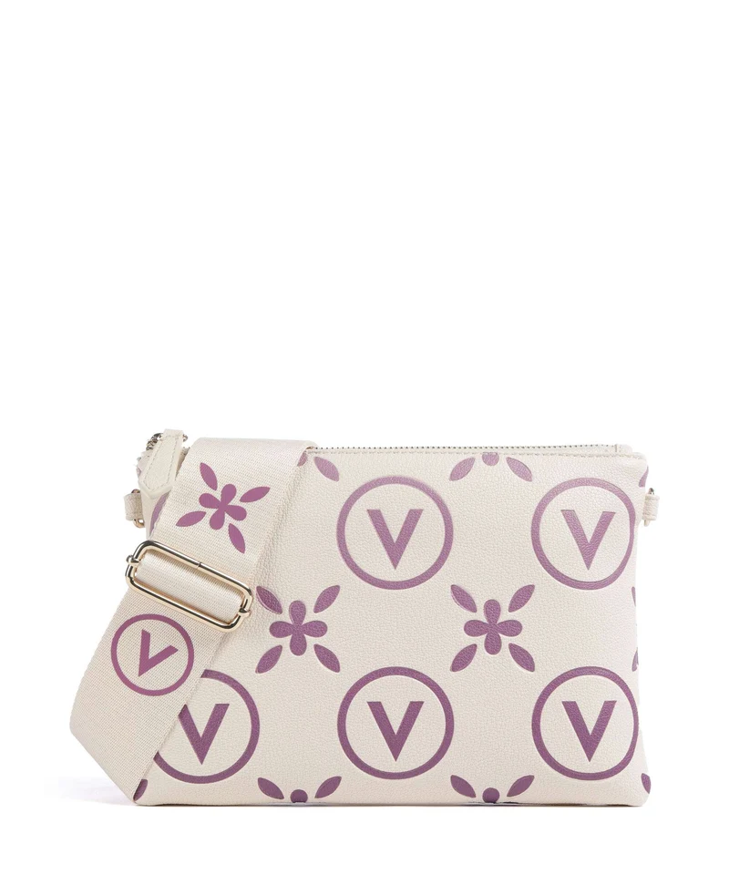 Valentino Bags Samba Re Print Crossover väska ecru/rosa