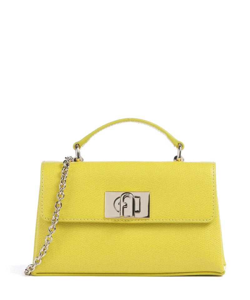 Furla 1927 Mini Crossover väska mudec yellow
