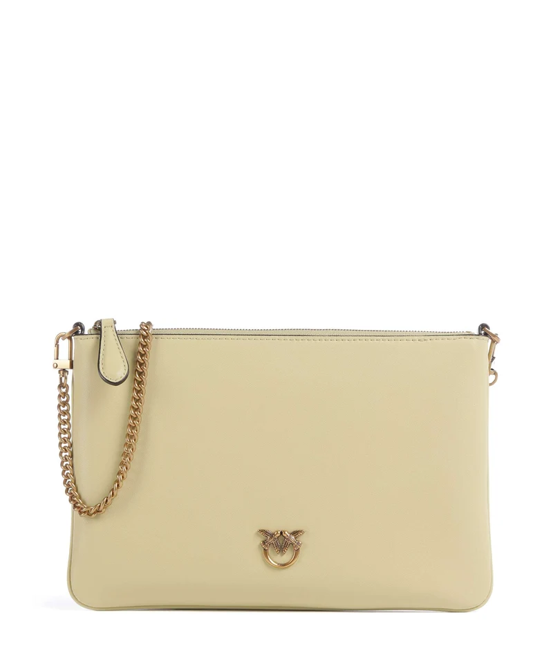 Pinko Flat Classic Crossover väska giallo vaniglia/antique gold