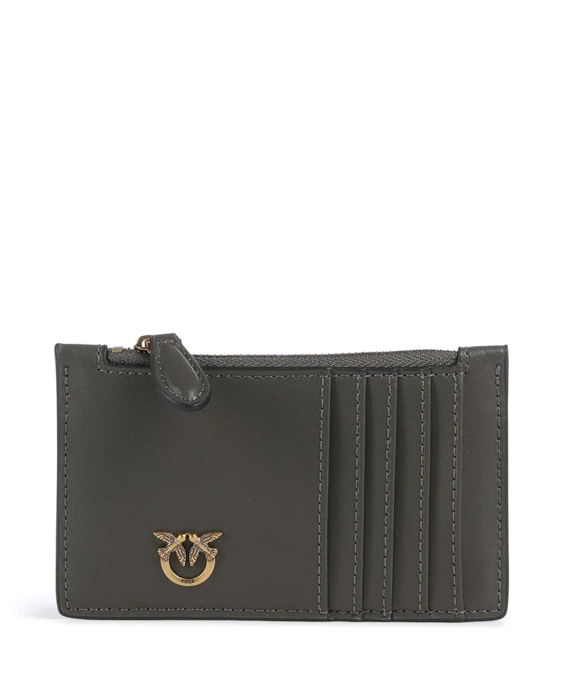 Pinko Airone Korthållare verde fango/antique gold