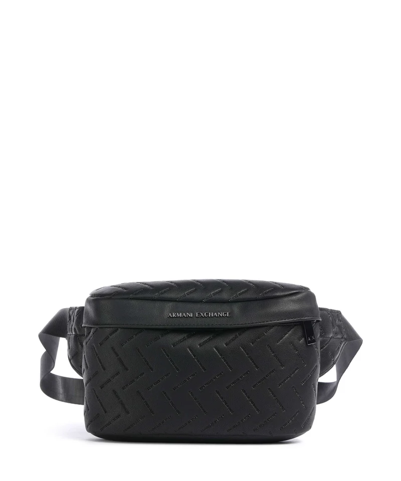 Armani Exchange Ginevra Embossed Midjeväska black