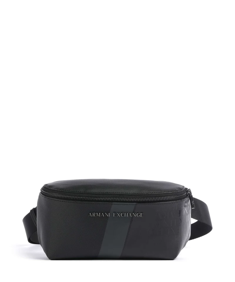 Armani Exchange Dylan Midjeväska black/gunmetal/shiny black