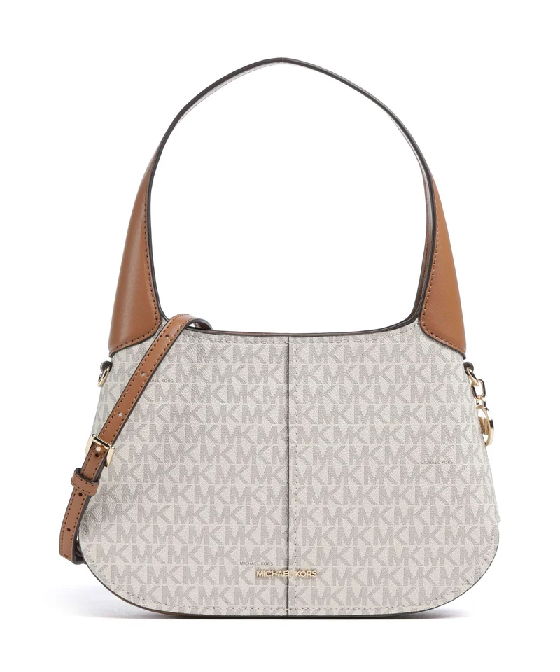 Michael Kors Alice Small Axelremsväska vanilla/acorn