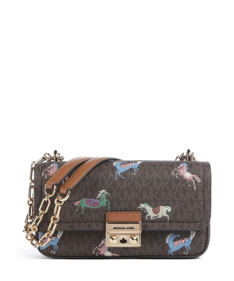 Michael Kors Tribeca Small Axelremsväska brown/acorn