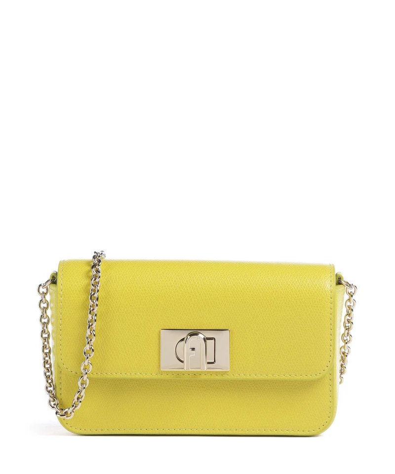 Furla 1927 Mini Crossover väska mudec yellow